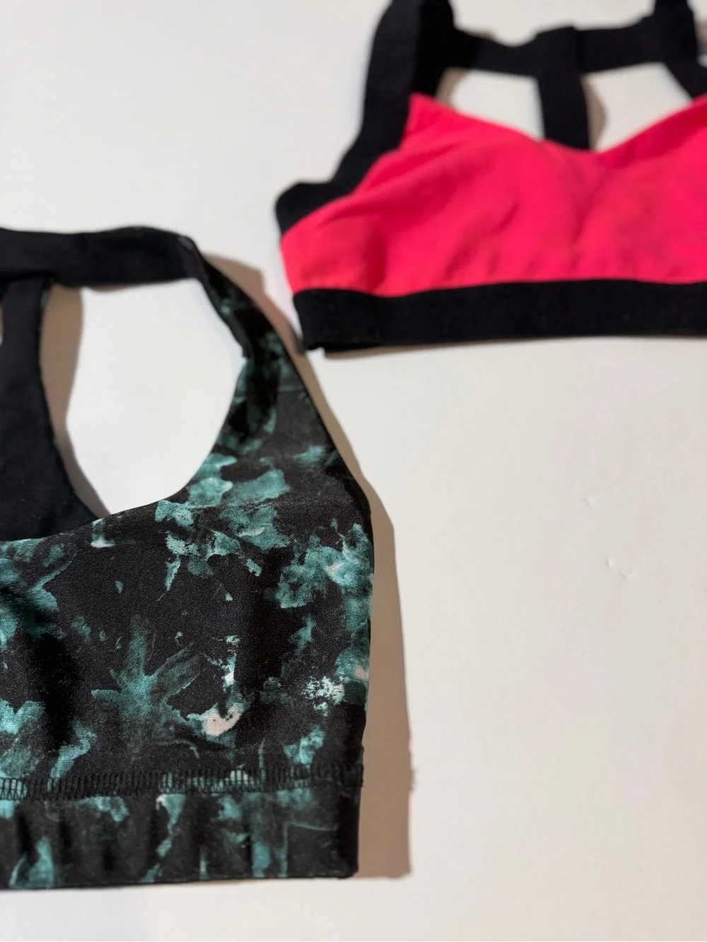 Two MC strappy dance sports bras